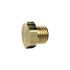 Locking screw, Exterior hexagonal, G 2, AF 70, Brass