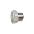 Locking screw, Exterior hexagonal, G 1 1/4, nickel-plated brass