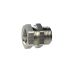 Bulkhead fitting, M34x2 o., G 3/4 i., nickel-plated brass