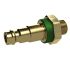 Captive nipple I.D. 5, bright brass, G 1/8 ET, green