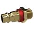 Captive nipple I.D. 7.8, bright brass, G 1/4 ET, red