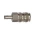 Quick-connect coupling I.D. 10, Steel/nickel-plated brass, I.D.13