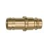 Plug-in connector for couplings I.D. 19, Brass, Sleeve I.D. 19