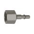 Nipple f. couplings I.D. 6, ISO 6150 C, Stainless steel, G 3/8 IT