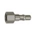 Nipple f. couplings I.D.11, ISO 6150 C, Stainless steel, G 1/2 IT