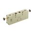5/3-way valve, elpn., ext. ctrl. air, mid-pos. closed, G 1/2