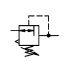 Constant pressure regulator, size 1, G 3/8, 0.2 - 6 bar