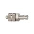 Nipple for couplings I.D. 2.7, Stainl. steel 1.4305, for hose 6x4