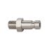 Nipple for couplings I.D. 2.7, St. steel 1.4305, M5 ET, AF 7