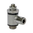 Throttle check valve, Discharge throttle (C) push-in connector