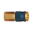 Captive quick-connect coupling I.D. 7.8, G 1/4 IT, blue
