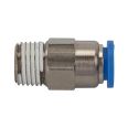 Straight Push-in fitting »Blue Series«, Self-locking, R 1/4 o.