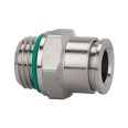 Straight push-in fitting, G 1/8 o., for hose exterior Ø 6 mm