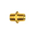 Double threaded nipple, Conical, R 3/8 a., R 1/2 a., AF 22, Brass