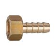 Screw-on hose connector, G 3/8, for hose I.D. 13 mm, AF 19, Brass