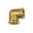 Angled piece, 90°, interior / interior, G 1/4, Bright brass